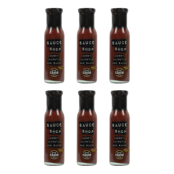 Honey Chipotle BBQ Sauce Glass Bottles